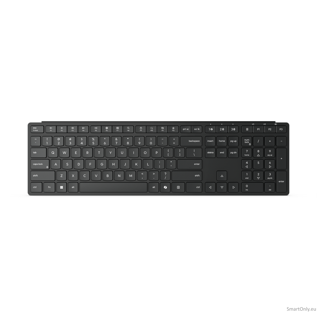 Lenovo Multi-Mode Pro Keyboard 6000 | Keyboard | Wireless | US Euro | Bluetooth | Wireless connection | Dome Switch Keys | Eclipse Black | Brown Box