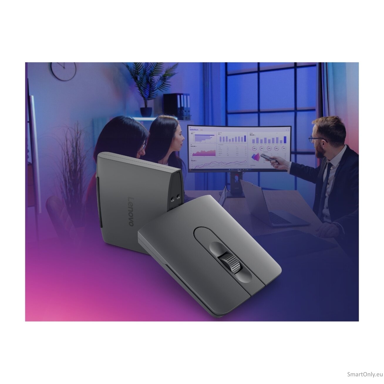 Lenovo ThinkPad Bluetooth Presenter Mouse (Aura Edition) | Wireless | Bluetooth | Thunder Grey 10 Lenovo ThinkPad Bluetooth Presenter Mouse (Aura Edition) | Wireless | Bluetooth | Thunder Grey 10