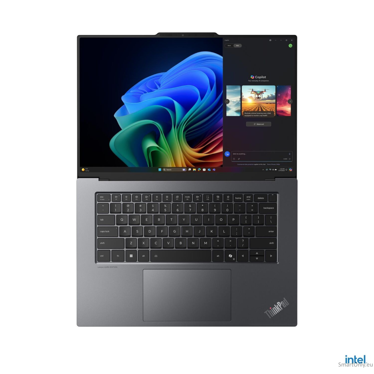 Lenovo ThinkPad X9-15 G1 Aura Edition | Grey | 15.3 " | OLED | 2.8K | 2880 x 1800 pixels | Intel Core Ultra 5 | 228V | 32 GB | Soldered LPDDR5x | Solid-state drive capacity 512 GB | Intel Arc Graphics 130V | Windows 11 Pro | 802.11be | Bluetooth version 5 8