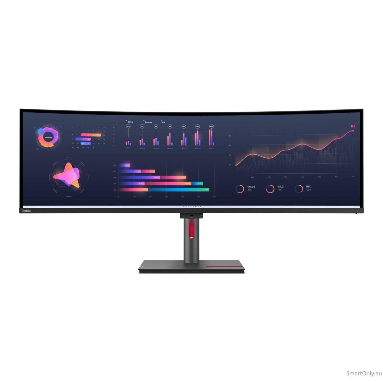 Lenovo | ThinkVision | P49w-30 | 49 " | IPS | 32:9 | 60 Hz | 4 ms | 5120 x 1440 | 350 cd/m² | HDMI ports quantity 2 | Black | Warranty 36 month(s) 4