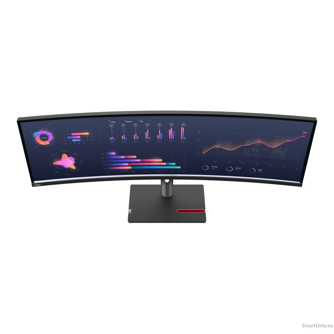 Lenovo | ThinkVision | P49w-30 | 49 " | IPS | 32:9 | 60 Hz | 4 ms | 5120 x 1440 | 350 cd/m² | HDMI ports quantity 2 | Black | Warranty 36 month(s) 8