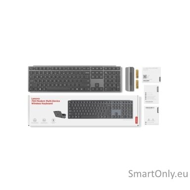 Lenovo | 700 Modern Multi-Device | Keyboard | Wireless | Lithuanian | Bluetooth | Luna Grey Lenovo | 700 Modern Multi-Device | Keyboard | Wireless | Lithuanian | Bluetooth | Luna Grey