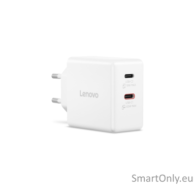 Lenovo Dual USB-C 65W GaN Charger | USB-C | 65 W | Charger Lenovo Dual USB-C 65W GaN Charger | USB-C | 65 W | Charger