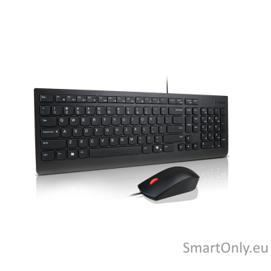 Lenovo Essential Wired Combo Keyboard and Mouse | Keyboard and Mouse Set | Wired | Mouse included | Nordic | Black Lenovo Essential Wired Combo Keyboard and Mouse | Keyboard and Mouse Set | Wired | Mouse included | Nordic | Black