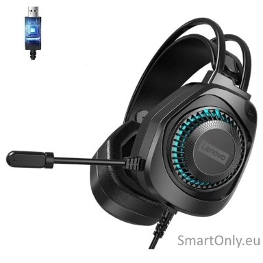 LENOVO G81B USB 7.1 Surround žaidimų ausinės LENOVO G81B USB 7.1 Surround žaidimų ausinės
