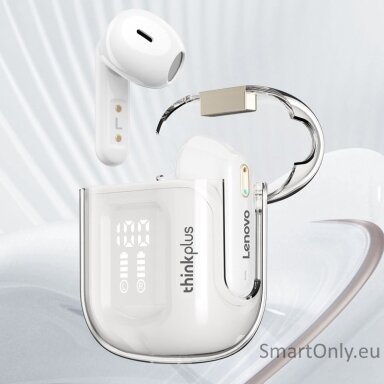 Lenovo LP6 Pro TWS belaidės ausinės White Lenovo LP6 Pro TWS belaidės ausinės White