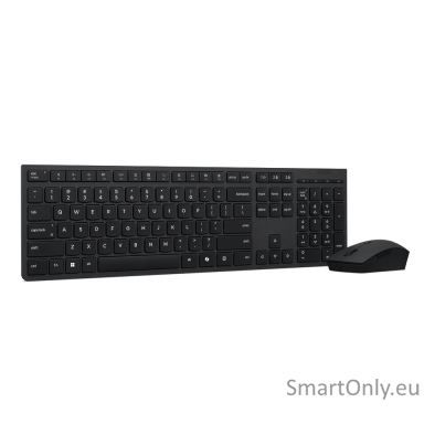 Lenovo Professional Wireless Rechargeable Combo Keyboard and Mouse | Keyboard and Mouse Set | Wireless | Mouse included | Bluetooth | US English | Rechargeable professional | Grey
