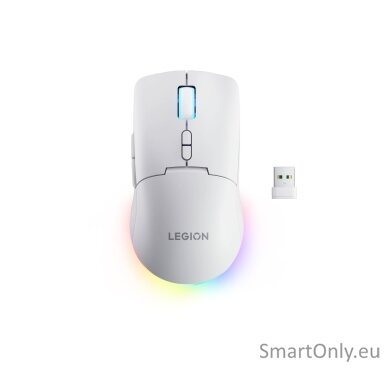 Lenovo RGB Gaming Mouse | Legion M220 | Wireless | 2.4 GHz, Bluetooth, Wired | Glacier White