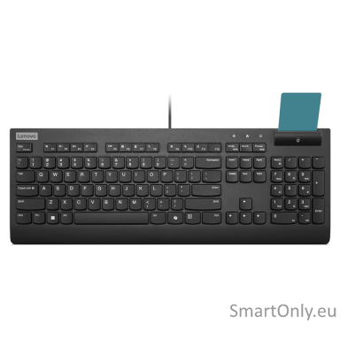 Lenovo Smartcard II | Keyboard | Wired | Estonian | Plunger type switch | Black Lenovo Smartcard II | Keyboard | Wired | Estonian | Plunger type switch | Black