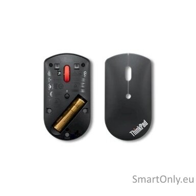 Lenovo ThinkPad Bluetooth Silent Mouse w/o battery Bluetooth 5.0 Wireless 1 year(s) Black Lenovo ThinkPad Bluetooth Silent Mouse w/o battery Bluetooth 5.0 Wireless 1 year(s) Black
