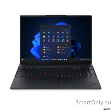 Lenovo ThinkPad E16 G4 AMD | Black | 16 " | IPS | WUXGA | 1920 x 1200 pixels | Anti-glare | AMD Ryzen AI 5 | 330 | 16 GB | SODIMM DDR5 | Solid-state drive capacity 512 GB | AMD Radeon 820M Graphics | Windows 11 Pro | 802.11be | Bluetooth version 5.4 | Key
