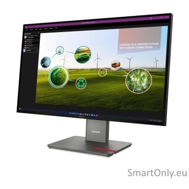 Lenovo | ThinkVision | P27Q-40 | 27 " | IPS | 16:9 | 120 Hz | 4 ms | 350 cd/m² | HDMI ports quantity 1 | Eclipse black | Warranty 36 month(s)