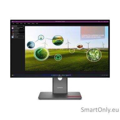 Lenovo | ThinkVision | P27Q-40 | 27 " | IPS | 16:9 | 120 Hz | 4 ms | 350 cd/m² | HDMI ports quantity 1 | Eclipse black | Warranty 36 month(s)