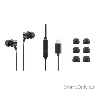 Lenovo | USB-C Wired In-Ear Headphones (with inline control) | 4XD1J77351 | Wired | Black Lenovo | USB-C Wired In-Ear Headphones (with inline control) | 4XD1J77351 | Wired | Black