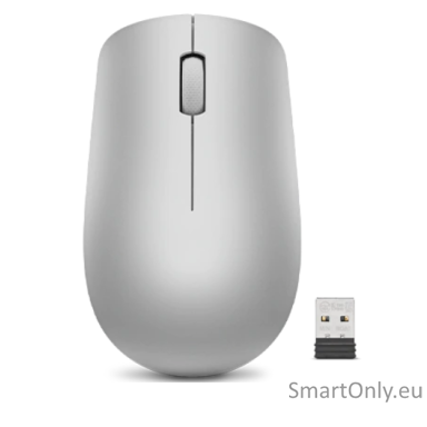 Lenovo Wireless Mouse 530 2.4 GHz Wireless via Nano USB Optical Mouse 1 year(s) Platinum Grey Lenovo Wireless Mouse 530 2.4 GHz Wireless via Nano USB Optical Mouse 1 year(s) Platinum Grey