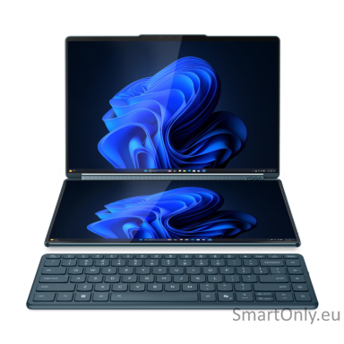 Lenovo Yoga Book 9 14IAH10 Intel | Tidal Teal | 2x14 " | OLED | Touchscreen | 2.8K WQXGA+ | 2880 x 1800 pixels | Intel Core Ultra 7 | 255H | 32 GB | Soldered LPDDR5X | Solid-state drive capacity 1000 GB | Intel Arc 140T GPU | Windows 11 Home | 802.11be |