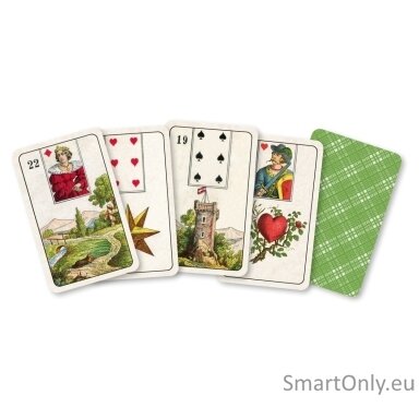 Les Mini-jeux rinkinys - Tarot A.E. Waite & Petit Lenormand (Prancūzų k.) Cartamundi Cartomancie Dusserre