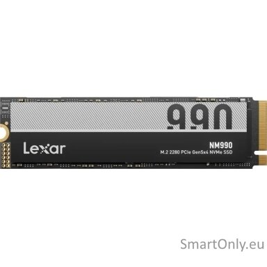 Lexar SSD | NM990 | 4000 GB | SSD form factor M.2 2280 | Solid-state drive interface PCIe Gen 5x4 | Read speed 14000 MB/s | Write speed 11000 MB/s Lexar SSD | NM990 | 4000 GB | SSD form factor M.2 2280 | Solid-state drive interface PCIe Gen 5x4 | Read speed 14000 MB/s | Write speed 11000 MB/s