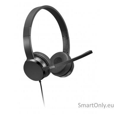 Lenovo USB-A Stereo Headset with Control Box Built-in microphone, Black, Wired, On-Ear 5