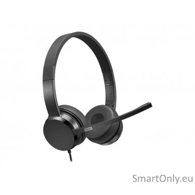 Lenovo USB-A Stereo Headset with Control Box Built-in microphone, Black, Wired, On-Ear 6