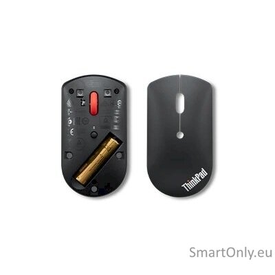 Lenovo ThinkPad Bluetooth Silent Mouse w/o battery Bluetooth 5.0 Wireless 1 year(s) Black 1 Lenovo ThinkPad Bluetooth Silent Mouse w/o battery Bluetooth 5.0 Wireless 1 year(s) Black 1