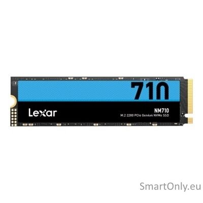 Lexar | M.2 NVMe SSD | NM710 | 1000 GB | SSD form factor M.2 2280 | Solid-state drive interface PCIe Gen4x4 | Read speed 5000 MB/s | Write speed 4500 MB/s 7 Lexar | M.2 NVMe SSD | NM710 | 1000 GB | SSD form factor M.2 2280 | Solid-state drive interface PCIe Gen4x4 | Read speed 5000 MB/s | Write speed 4500 MB/s 7