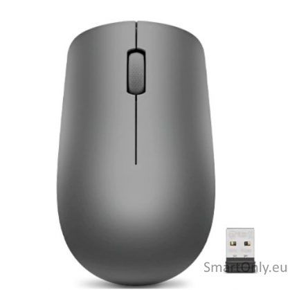 Lenovo Wireless Mouse 530 Wireless mouse 2.4 GHz Wireless via Nano USB 	Wireless Graphite 1