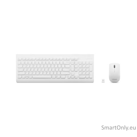 Lenovo | Wireless Combo Keyboard & Mouse | 510 | White | Keyboard and Mouse Combo | 2.4 GHz Wireless via Nano USB | Batteries included | English | m | White 1