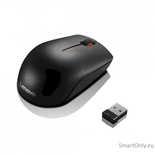 Lenovo Wireless Compact Mouse 300 2.4 GHz Wireless via Nano USB Optical Mouse 1 year(s) Black 1 Lenovo Wireless Compact Mouse 300 2.4 GHz Wireless via Nano USB Optical Mouse 1 year(s) Black 1