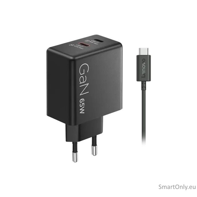 Lenovo Dual USB-C 65W GaN Charger - EU | USB-C | Charger 9