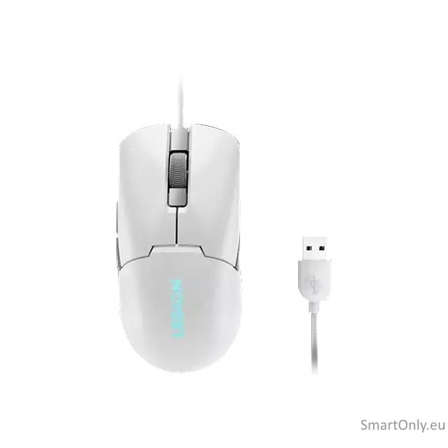 Lenovo | RGB Gaming Mouse | Legion M300s | Gaming Mouse | Wired via USB 2.0 | Glacier White 2