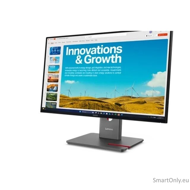 Lenovo | ThinkVision P24QD-40 | 23.8 " | IPS | 16:9 | 120 Hz | 6 ms | 2560 x 1440 pixels | 300 cd/m² | HDMI ports quantity 1 | Eclipse Black | Warranty 36 month(s) 21