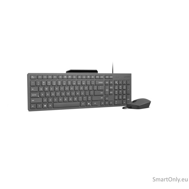 Lenovo 310 USB-A Wired Combo US English | Keyboard and Mouse Set | Wired | Mouse included | US English | Luna Grey 2
