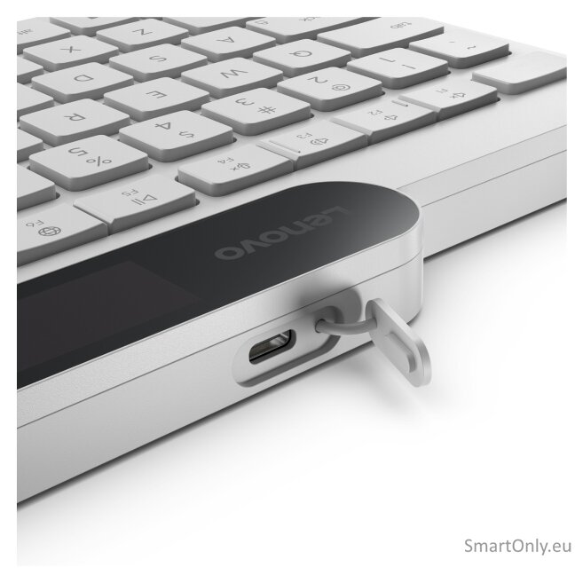 Lenovo 800 Self-Charging Bluetooth Keyboard-US English | Keyboard | Bluetooth | US English | White 2