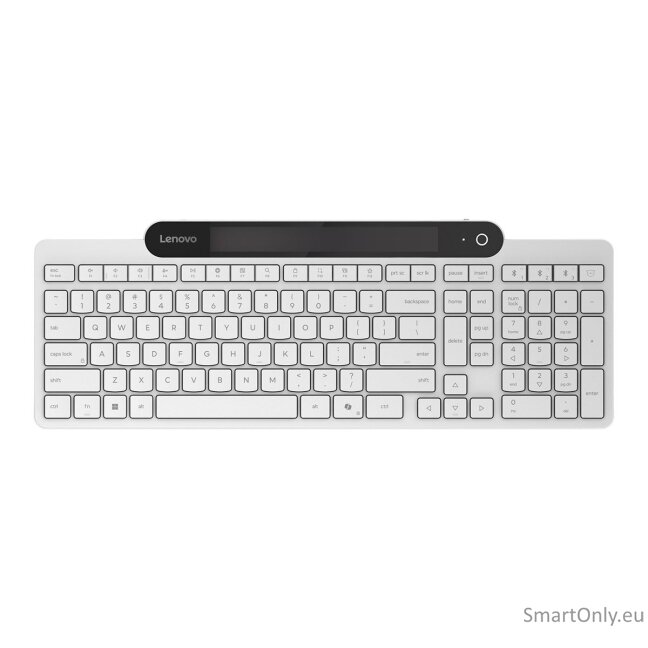 Lenovo 800 Self-Charging Bluetooth Keyboard-US English | Keyboard | Bluetooth | US English | White 5 Lenovo 800 Self-Charging Bluetooth Keyboard-US English | Keyboard | Bluetooth | US English | White 5