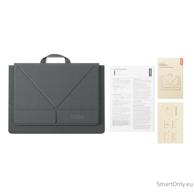 Lenovo Accessories Yoga Tote Sleeve (14" Grey) 1 Lenovo Accessories Yoga Tote Sleeve (14" Grey) 1