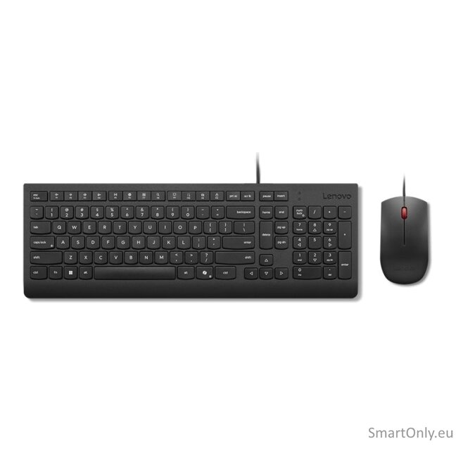 Lenovo Essential | Keyboard and Mouse Combo | Wired | US Euro | Black 1 Lenovo Essential | Keyboard and Mouse Combo | Wired | US Euro | Black 1