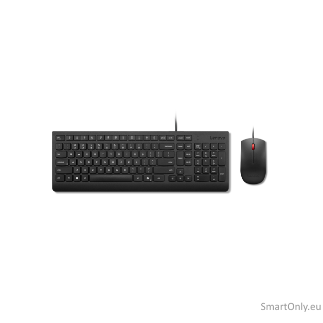 Lenovo Essential Wired Combo Keyboard and Mouse | Keyboard and Mouse Set | Wired | Mouse included | Lithuanian | Black