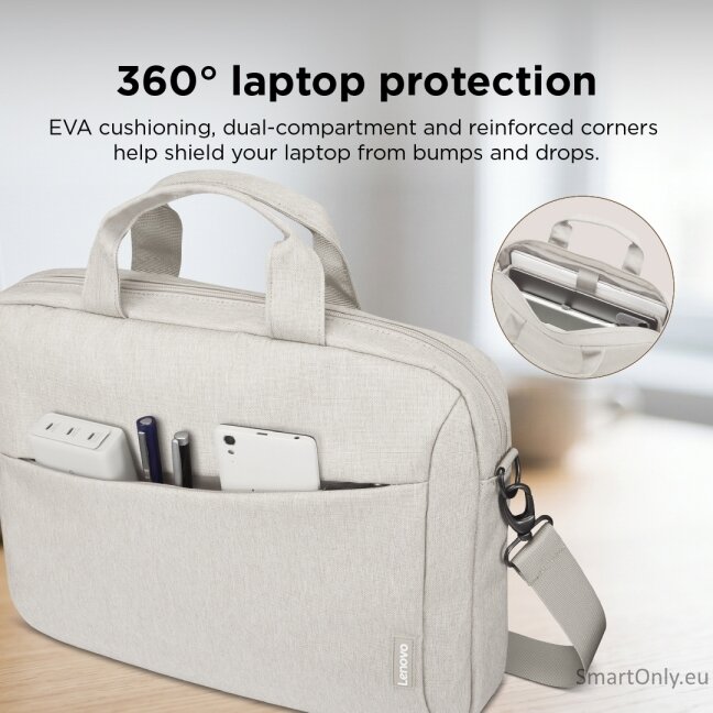Lenovo Laptop Topload T210 | Fits up to size 16 " | Topload | Shoulder strap | Beige 10 Lenovo Laptop Topload T210 | Fits up to size 16 " | Topload | Shoulder strap | Beige 10
