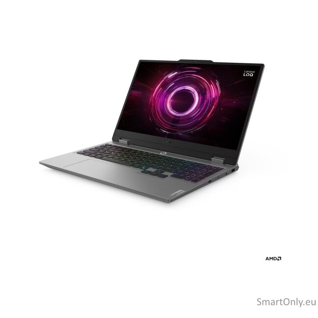 Lenovo- LOQ 15AHP10 AMD | Luna Grey | 15.6 " | IPS | FHD | 1920 x 1080 pixels | Anti-glare | AMD Ryzen 7 | 250 | 16 GB | SODIMM DDR5 | Solid-state drive capacity 512 GB | NVIDIA GeForce RTX 5060 | GDDR7 | 8 GB | Windows 11 Home | 802.11ax | Bluetooth vers 1 Lenovo- LOQ 15AHP10 AMD | Luna Grey | 15.6 " | IPS | FHD | 1920 x 1080 pixels | Anti-glare | AMD Ryzen 7 | 250 | 16 GB | SODIMM DDR5 | Solid-state drive capacity 512 GB | NVIDIA GeForce RTX 5060 | GDDR7 | 8 GB | Windows 11 Home | 802.11ax | Bluetooth vers 1
