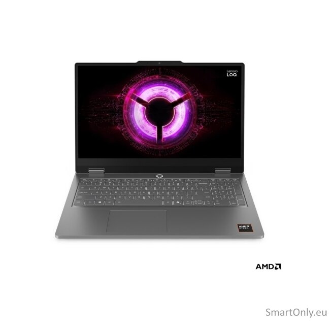 Lenovo LOQ Essential 15ARP11 AMD | Luna Grey | 15.6 " | IPS | FHD | 1920 x 1080 pixels | Anti-glare | AMD Ryzen 7 | 170 | 16 GB | SODIMM DDR5 | Solid-state drive capacity 512 GB | NVIDIA GeForce RTX 5060 | GDDR7 | 8 GB | Windows 11 Home | 802.11ax | Bluet 2