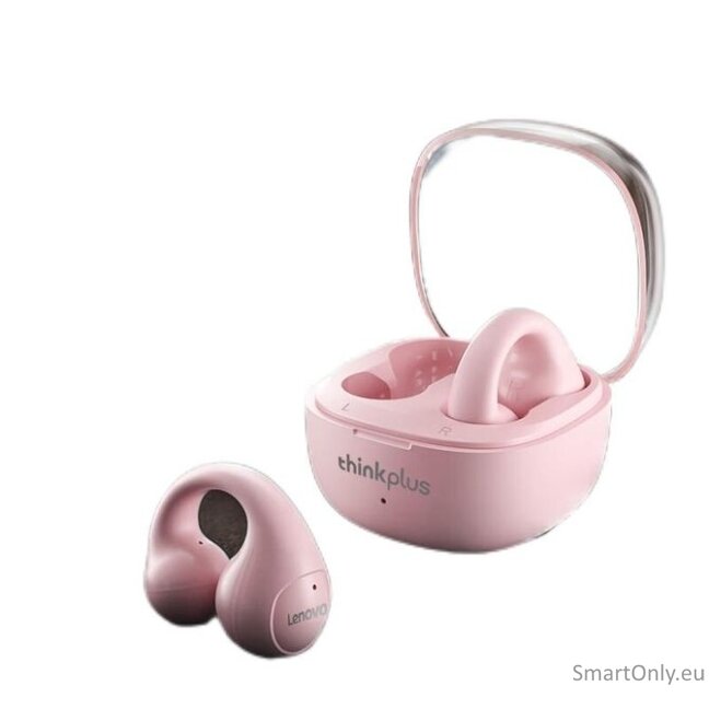 Lenovo LP13 Ear Clip TWS belaidės ausinės Pink 1 Lenovo LP13 Ear Clip TWS belaidės ausinės Pink 1