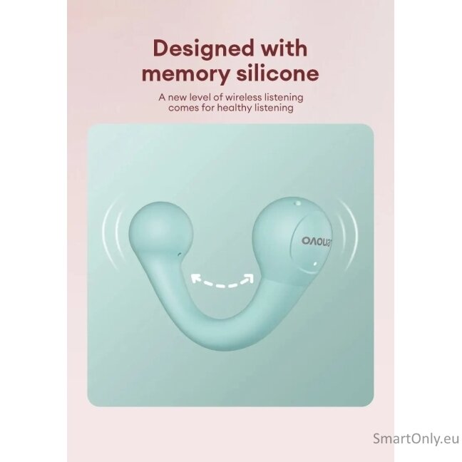 Lenovo LP13 Ear Clip TWS belaidės ausinės Pink 3