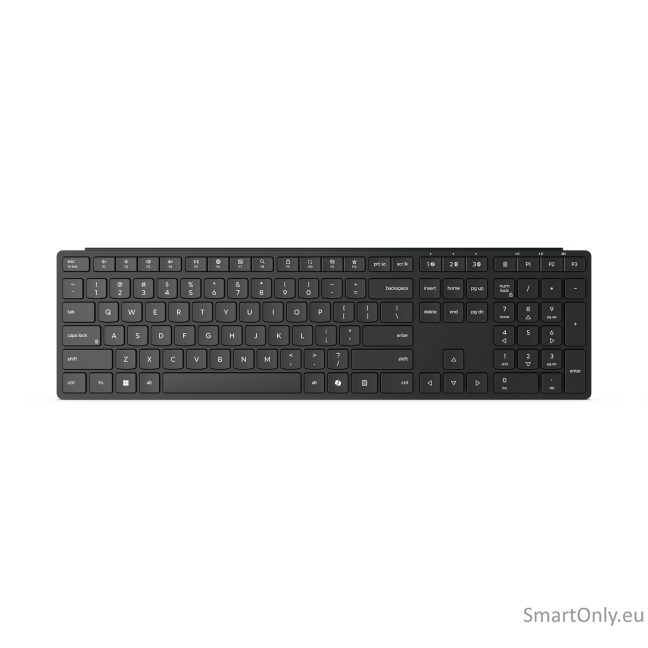 Lenovo Multi-Mode Pro Keyboard 6000 | Keyboard | Wireless | US Euro | Bluetooth | Wireless connection | Dome Switch Keys | Eclipse Black | Brown Box