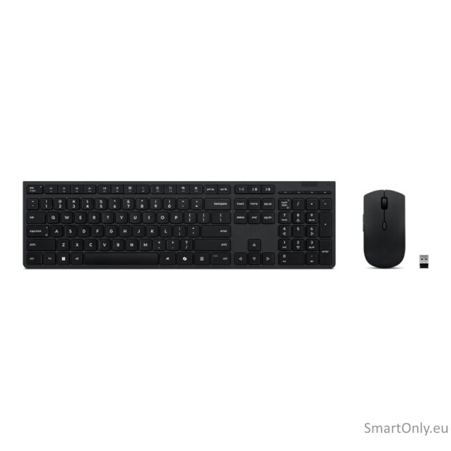 Lenovo Professional Wireless Rechargeable Combo Keyboard and Mouse | Keyboard and Mouse Set | Wireless | Mouse included | Bluetooth | Lithuanian | Rechargeable professional | Grey 5 Lenovo Professional Wireless Rechargeable Combo Keyboard and Mouse | Keyboard and Mouse Set | Wireless | Mouse included | Bluetooth | Lithuanian | Rechargeable professional | Grey 5