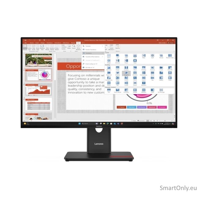 Lenovo | T27-40 | 27 " | IPS | 16:9 | 120 Hz | 6 ms | 1920 x 1080 pixels | 300 cd/m² | HDMI ports quantity 1 | Black | Warranty 36 month(s) 9