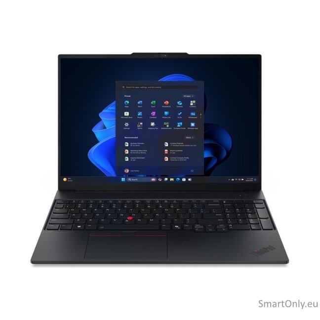 Lenovo ThinkPad E16 G4 AMD | Black | 16 " | IPS | WUXGA | 1920 x 1200 pixels | Anti-glare | AMD Ryzen AI 5 | 330 | 16 GB | SODIMM DDR5 | Solid-state drive capacity 512 GB | AMD Radeon 820M Graphics | Windows 11 Pro | 802.11be | Bluetooth version 5.4 | Key 9 Lenovo ThinkPad E16 G4 AMD | Black | 16 " | IPS | WUXGA | 1920 x 1200 pixels | Anti-glare | AMD Ryzen AI 5 | 330 | 16 GB | SODIMM DDR5 | Solid-state drive capacity 512 GB | AMD Radeon 820M Graphics | Windows 11 Pro | 802.11be | Bluetooth version 5.4 | Key 9
