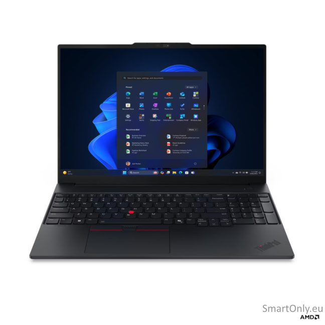 Lenovo ThinkPad E16 G4 AMD | Black | 16 " | IPS | WUXGA | 1920 x 1200 pixels | Anti-glare | AMD Ryzen AI 5 | 330 | 16 GB | SODIMM DDR5 | Solid-state drive capacity 512 GB | AMD Radeon 820M Graphics | Windows 11 Pro | 802.11be | Bluetooth version 5.4 | Key Lenovo ThinkPad E16 G4 AMD | Black | 16 " | IPS | WUXGA | 1920 x 1200 pixels | Anti-glare | AMD Ryzen AI 5 | 330 | 16 GB | SODIMM DDR5 | Solid-state drive capacity 512 GB | AMD Radeon 820M Graphics | Windows 11 Pro | 802.11be | Bluetooth version 5.4 | Key