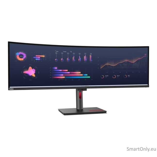 Lenovo | ThinkVision | P49w-30 | 49 " | IPS | 32:9 | 60 Hz | 4 ms | 5120 x 1440 | 350 cd/m² | HDMI ports quantity 2 | Black | Warranty 36 month(s) 7