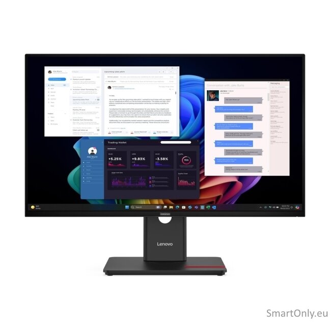 Lenovo | ThinkVision T27UD-40 | 27 " | IPS | 16:9 | 60 Hz | 4 ms | 3840 x 2160 pixels | 350 cd/m² | HDMI ports quantity 1 | Eclipse Black | Warranty 36 month(s) Lenovo | ThinkVision T27UD-40 | 27 " | IPS | 16:9 | 60 Hz | 4 ms | 3840 x 2160 pixels | 350 cd/m² | HDMI ports quantity 1 | Eclipse Black | Warranty 36 month(s)